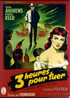 THREE HOURS TO KILL movie poster