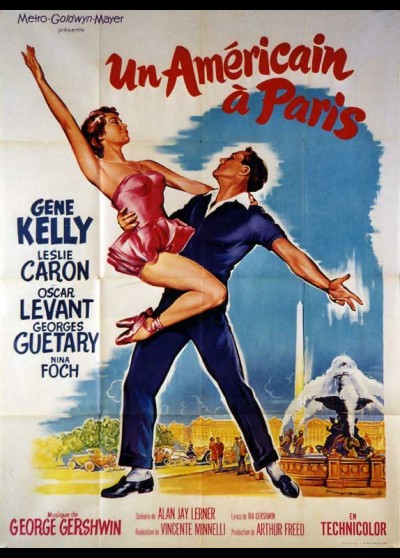 affiche du film UN AMERICAIN A PARIS