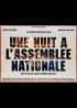 affiche du film UNE NUIT A L'ASSEMBLEE NATIONALE