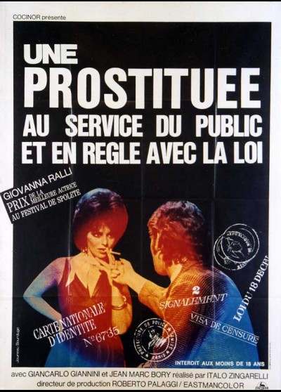 UNA PROSTITUTA AL SERVIZIO DEL PUBBLICO E IN REGOLA CON LA LEGGI DELLO STATO movie poster