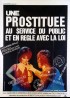 UNA PROSTITUTA AL SERVIZIO DEL PUBBLICO E IN REGOLA CON LA LEGGI DELLO STATO movie poster