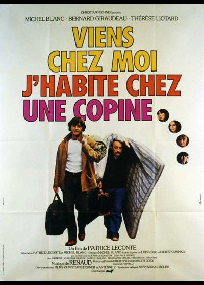 affiche du film VIENS CHEZ MOI J'HABITE CHEZ UNE COPINE