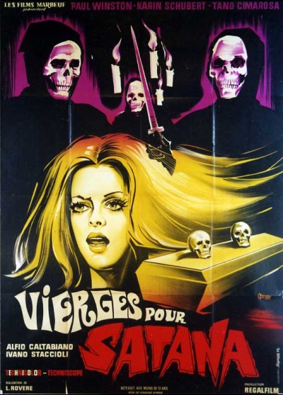 affiche du film VIERGES POUR SATANA