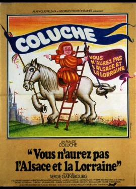 affiche du film VOUS N'AUREZ PAS L'ALSACE ET LA LORRAINE