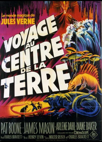 affiche du film VOYAGE AU CENTRE DE LA TERRE