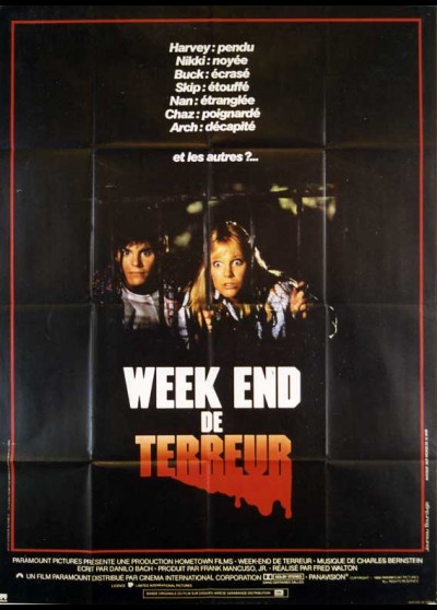 affiche du film WEEK END DE TERREUR