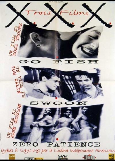 affiche du film XXX GO FISH / SWOON / ZERO PATIENCE