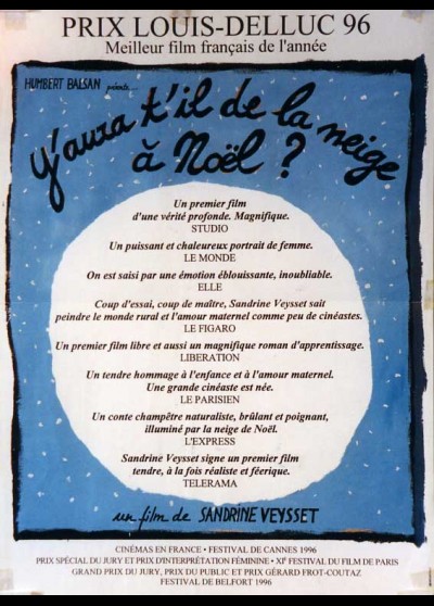 affiche du film Y AURA T'IL DE LA NEIGE A NOEL