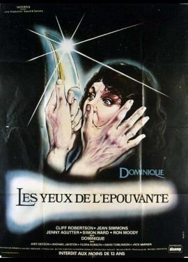 affiche du film DOMINIQUE LES YEUX DE L'EPOUVANTE