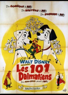 ONE HUNDRED AND AND ONE DALMATIANS / 101 DALMATIANS movie poster