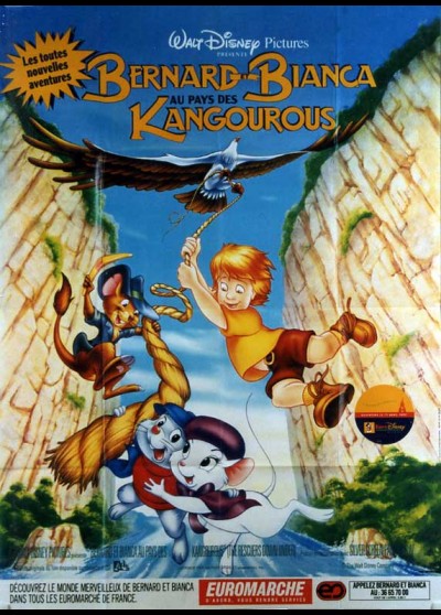 affiche du film BERNARD ET BIANCA AU PAYS DES KANGOUROUS