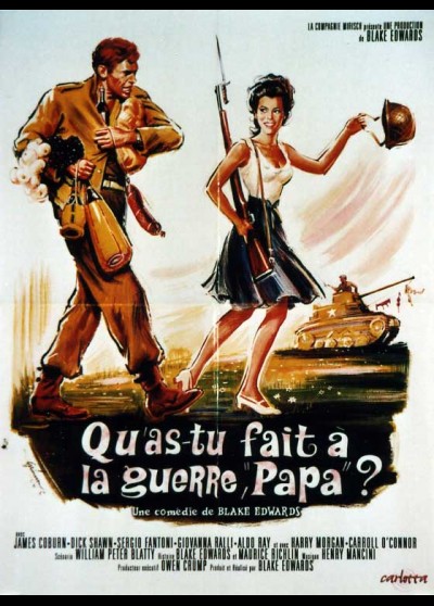 affiche du film QU'AS TU FAIS A LA GUERRE PAPA