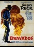 BRAVADOS movie poster