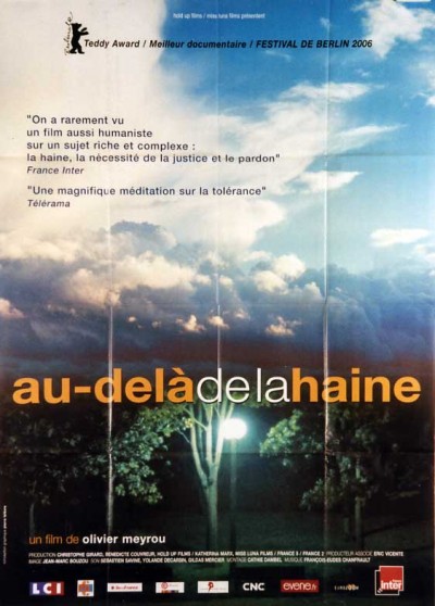 AU DELA DE LA HAINE movie poster