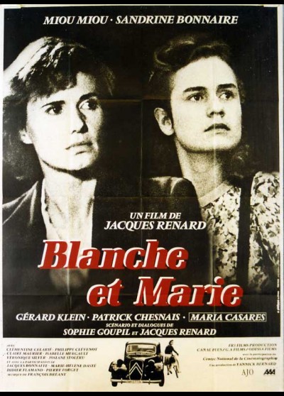 affiche du film BLANCHE ET MARIE