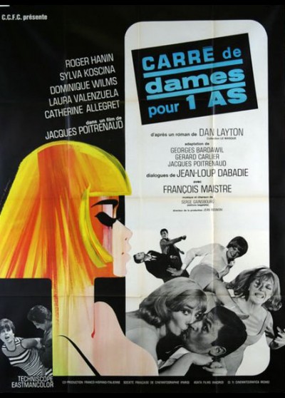 affiche du film CARRE DE DAMES POUR UN AS