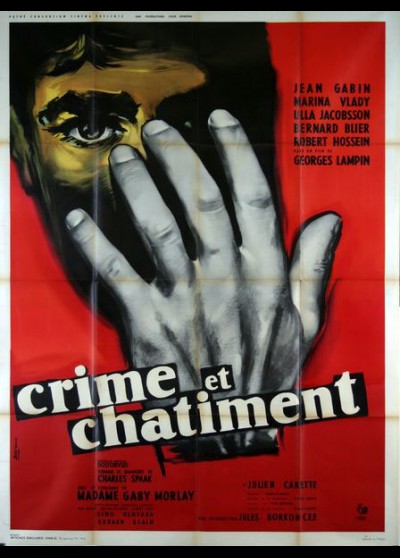 affiche du film CRIME ET CHATIMENT