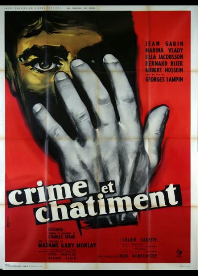 CRIME ET CHATIMENT movie poster