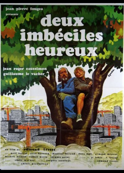 affiche du film DEUX IMBECILES HEUREUX