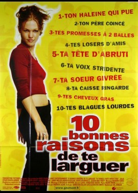 10 THINGS I HATE ABOUT YOU / TEN THINGS I HATE FROM YOU movie poster