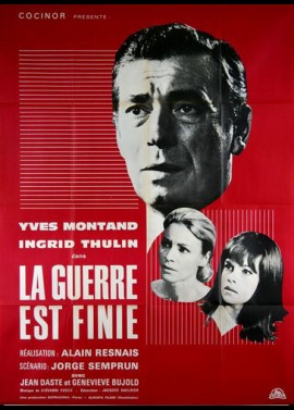 affiche du film GUERRE EST FINIE (LA)