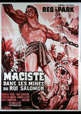 affiche du film MACISTE DANS LES MINES DU ROI SALOMON