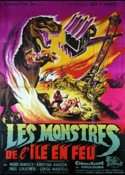 affiche du film MONSTRES DE L'ILE EN FEU (LES)