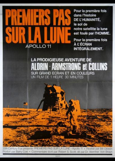 affiche du film PREMIERS PAS SUR LA LUNE APOLLO 11