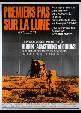 affiche du film PREMIERS PAS SUR LA LUNE APOLLO 11