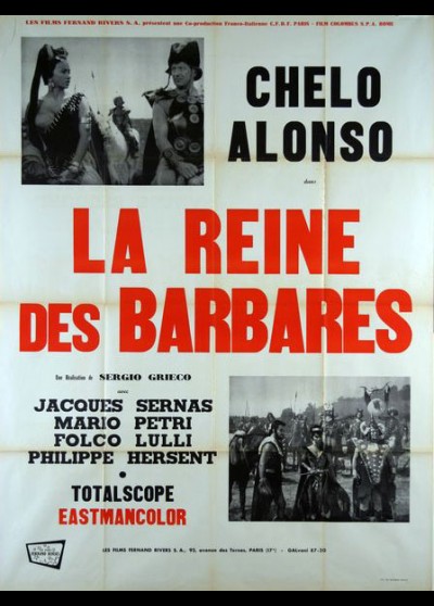 REINE DES BARBARES (LA) movie poster