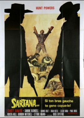 affiche du film SARTANA SI TON BRAS GAUCHE TE GENE COUPE LE