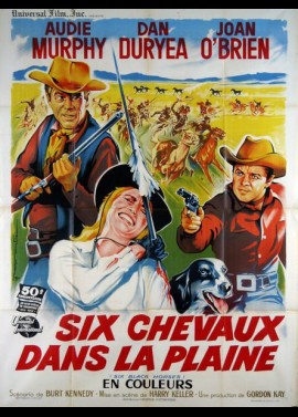 affiche du film SIX CHEVAUX DANS LA PLAINE