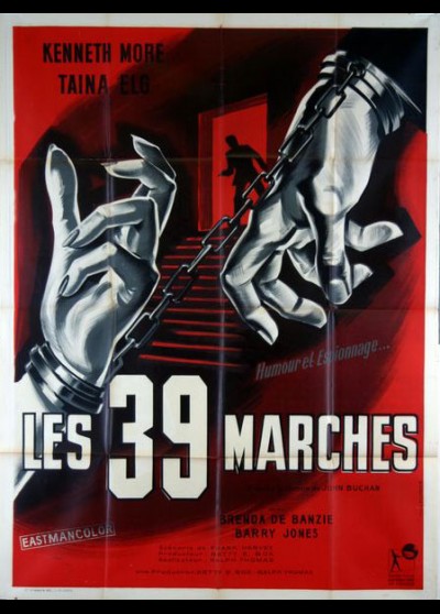 affiche du film TRENTE NEUF MARCHES (LES)