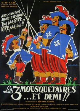 affiche du film TROIS MOUSQUETAIRES ET DEMI (LES)