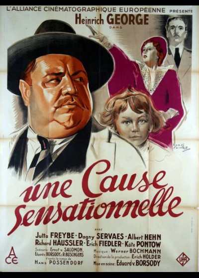 affiche du film UNE CAUSE SENSATIONNELLE