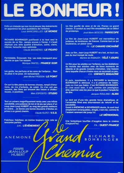 GRAND CHEMIN (LE) movie poster