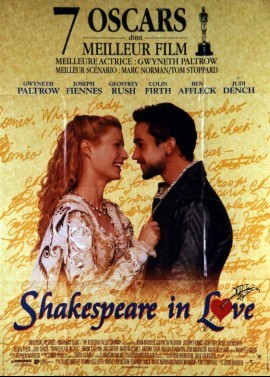 affiche du film SHAKESPEARE IN LOVE