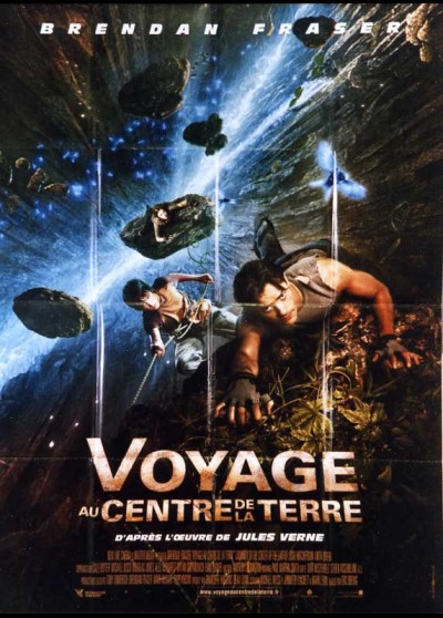 affiche du film VOYAGE AU CENTRE DE LA TERRE