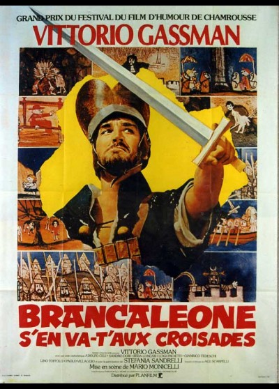 affiche du film BRANCALEONE S'EN VA T'AUX CROISADES