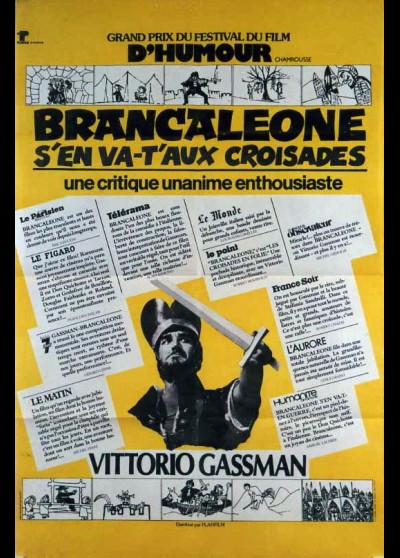 affiche du film BRANCALEONE S'EN VA T'AUX CROISADES