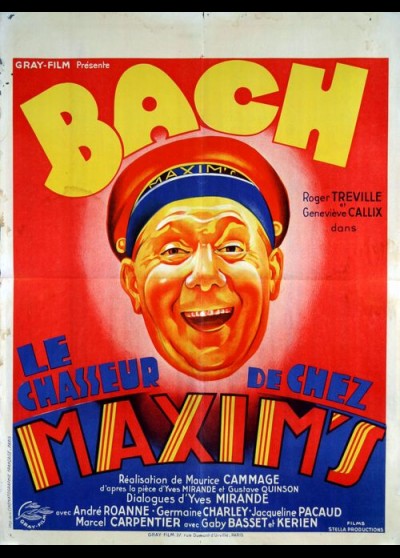 affiche du film CHASSEUR DE CHEZ MAXIM'S (LE)