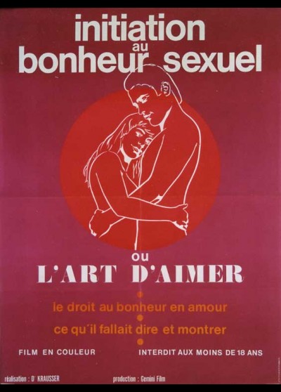 affiche du film INITIATION AU BONHEUR SEXUEL OU L'ART D'AIMER