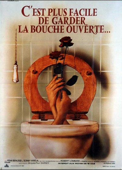 affiche du film C'EST PLUS FACILE DE GARDER LA BOUCHE OUVERTE