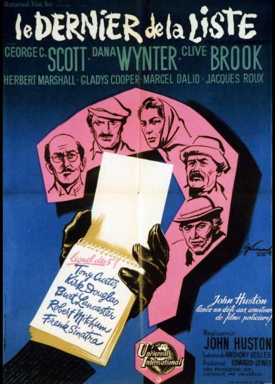 LIST OF ADRIAN MESSENGER (THE) movie poster