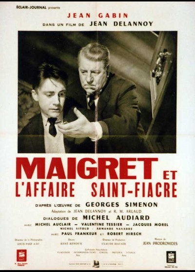 affiche du film MAIGRET ET L'AFFAIRE SAINT FIACRE