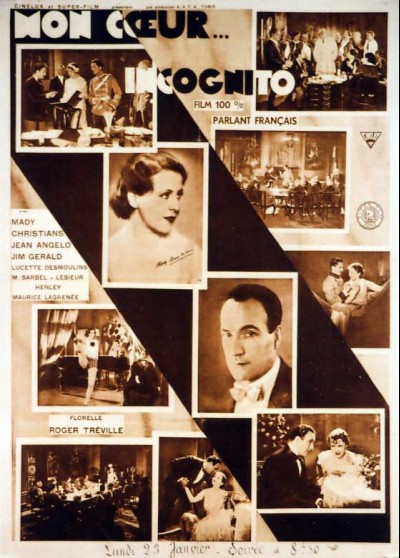 affiche du film MON COEUR INCOGNITO