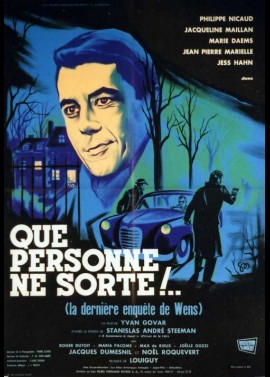 QUE PERSONNE NE SORTE movie poster