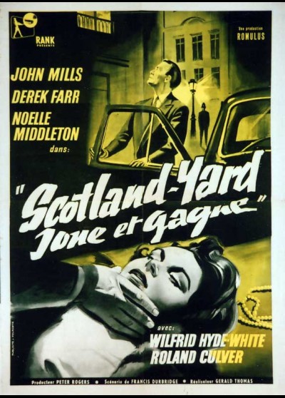 affiche du film SCOTLAND YARD JOUE ET GAGNE