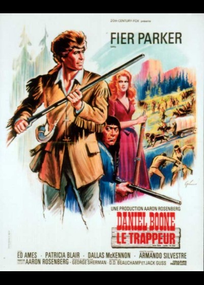 affiche du film DANIEL BOONE LE TRAPPEUR