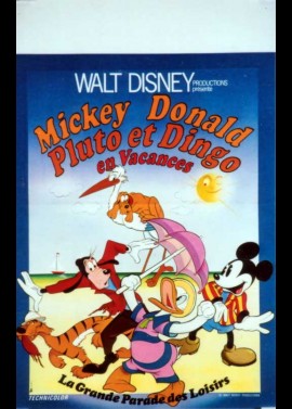 affiche du film MICKEY DONALD PLUTO ET DINGO EN VACANCES